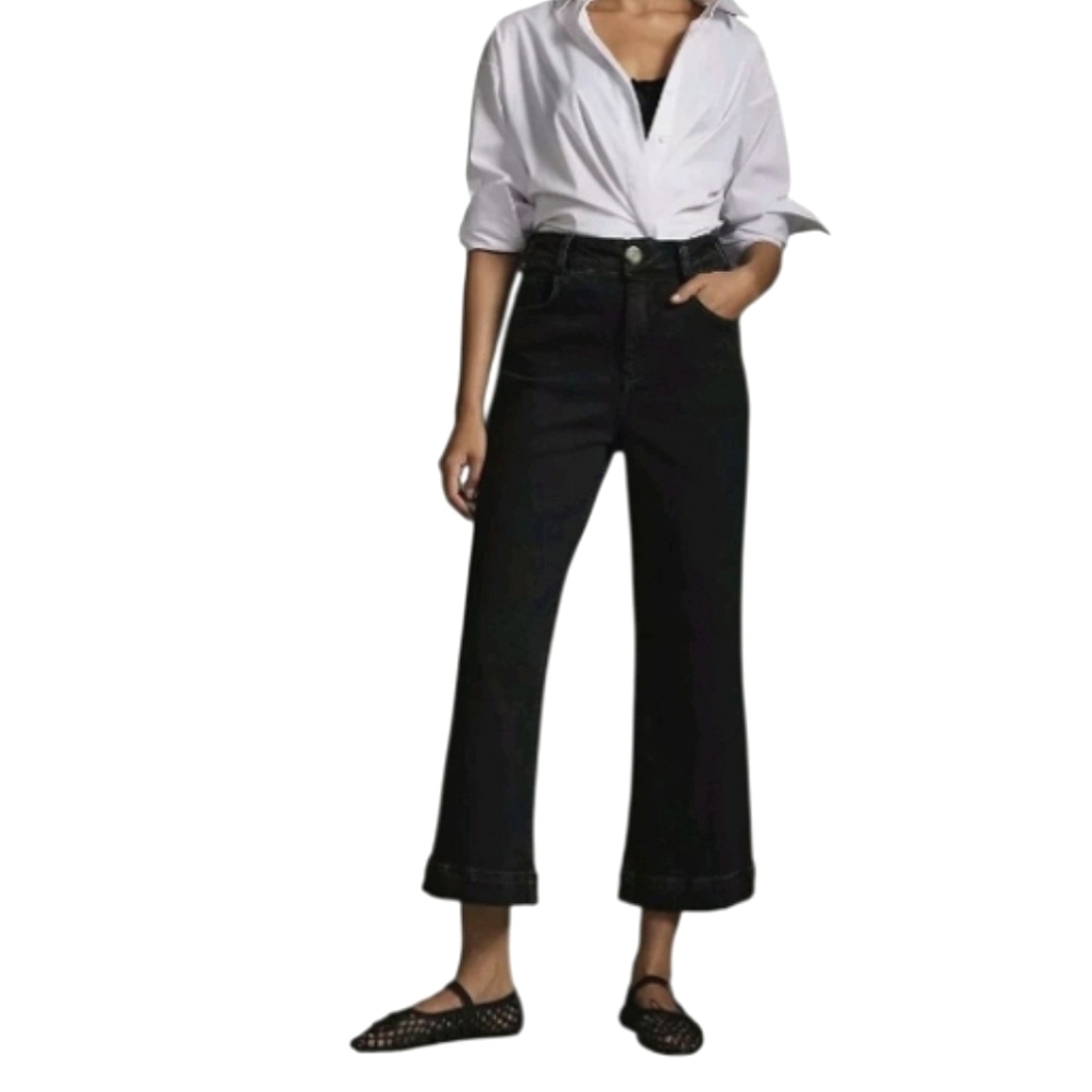 Anthropologie Black Flare & Wide Leg Jeans